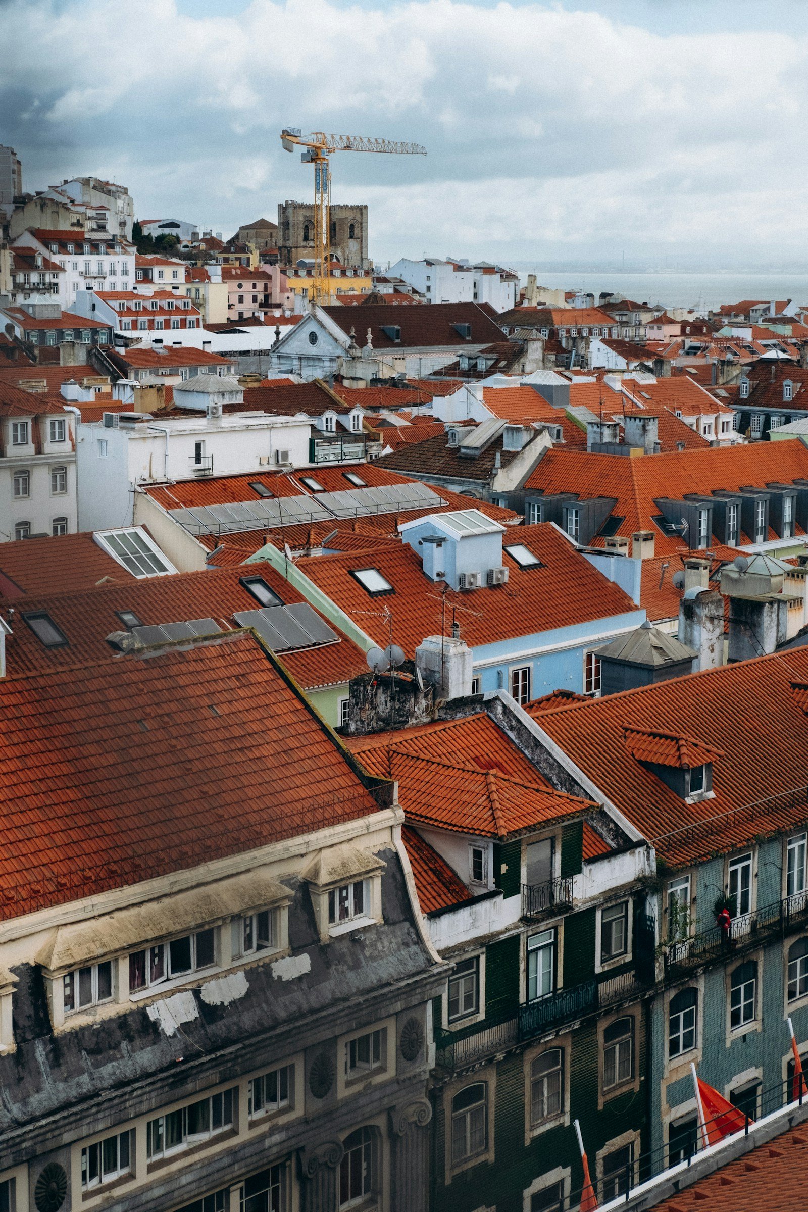 Terracotta rooftops of Lisbon, Portugal